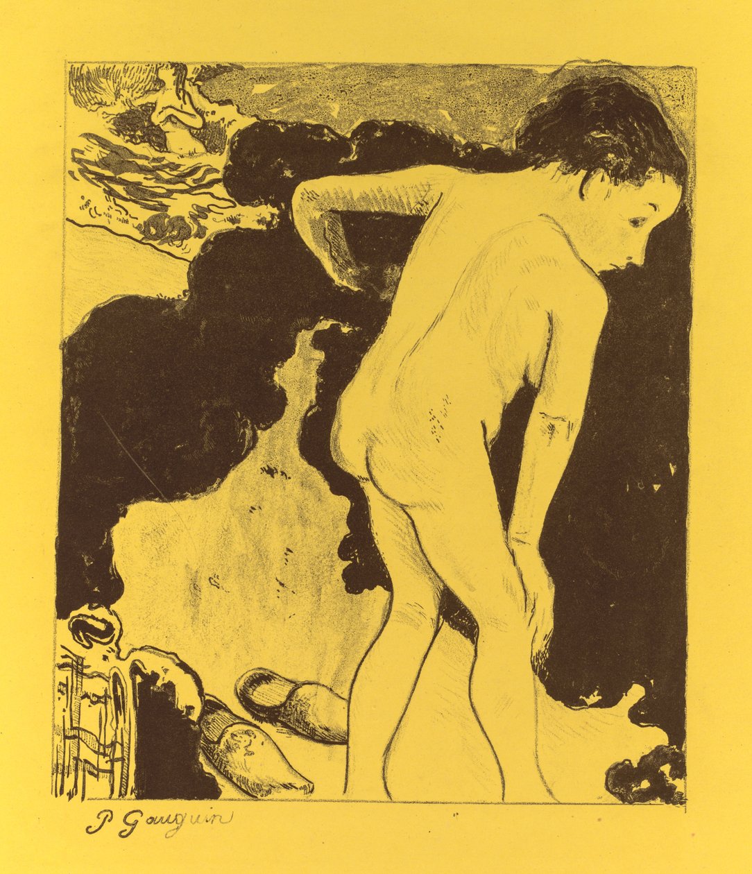 Volpini Suite: Breton Badere af Paul Gauguin