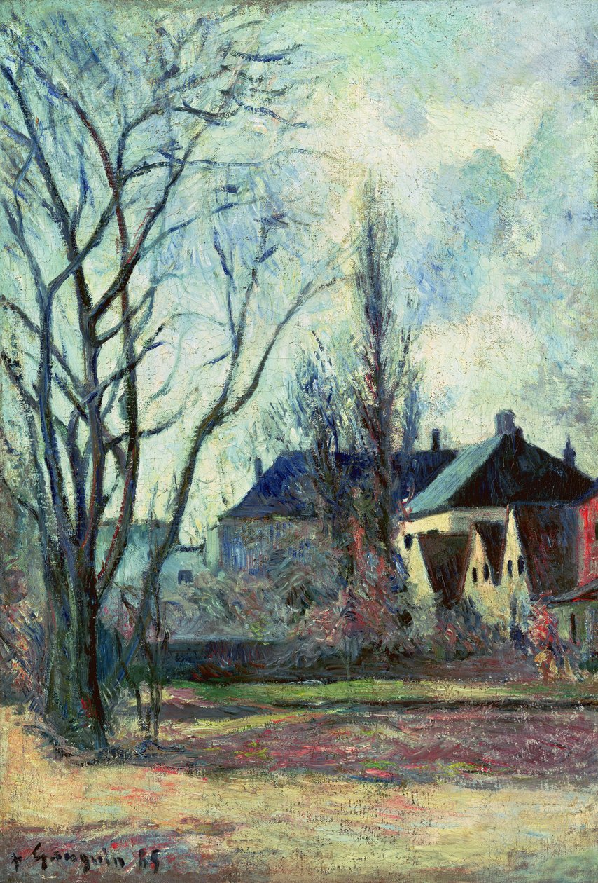 Vinterlandskab i København, 1885 af Paul Gauguin