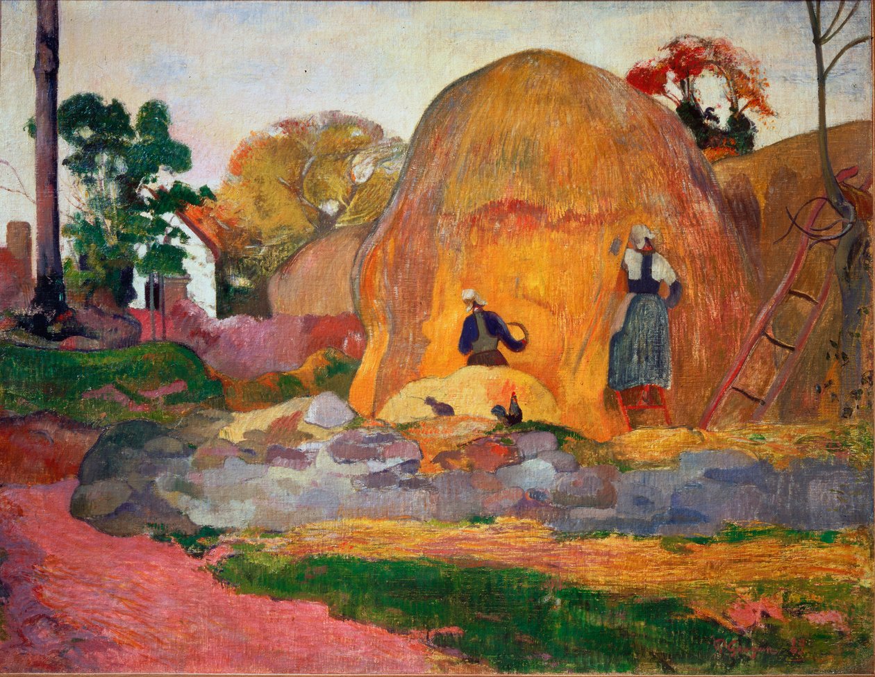 Gule høtyve eller gylden høst af Paul Gauguin