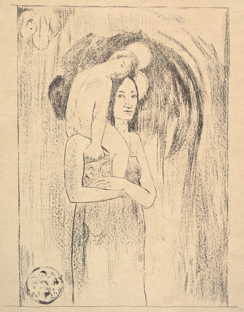la Orana Maria, 1894-95. af Paul Gauguin