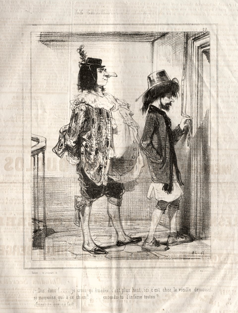 Karneval, 1841-1843. af Paul Gavarni