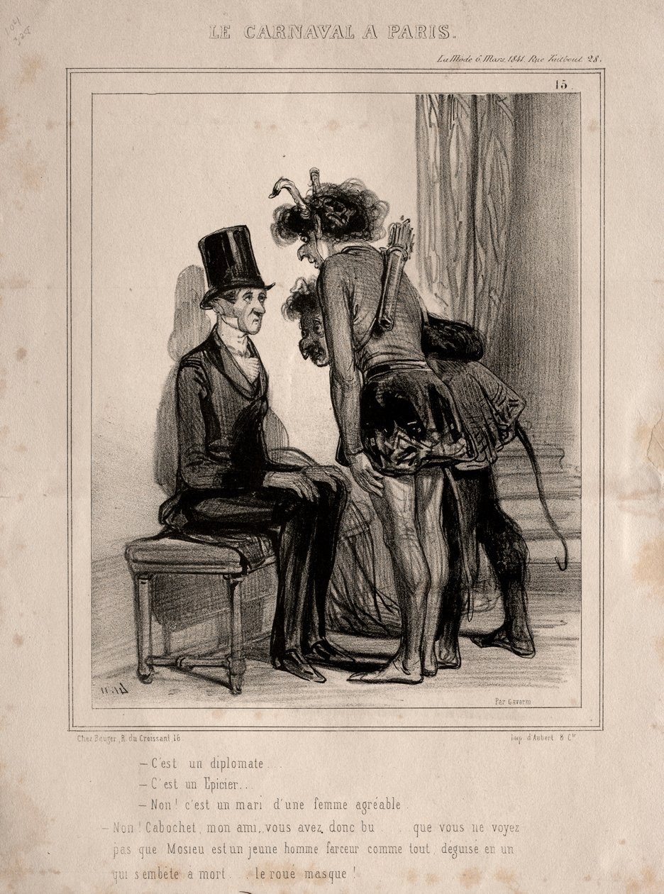 Karneval, 1841. af Paul Gavarni