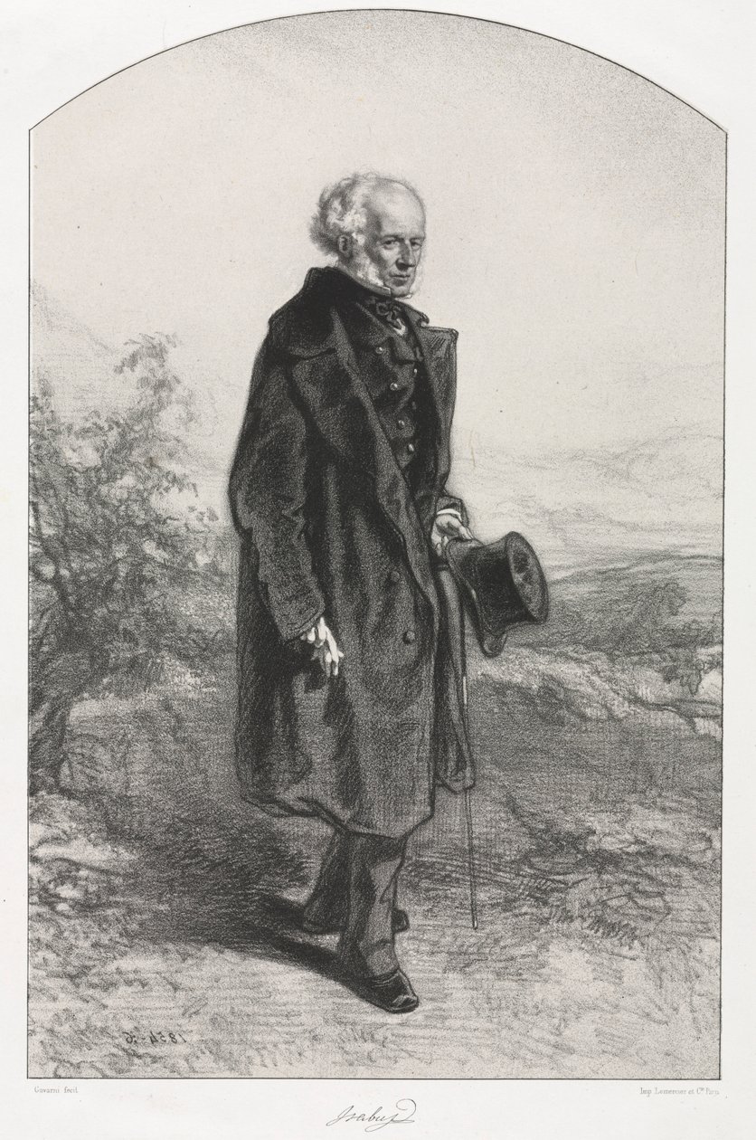 Jean-Baptiste Isabey, 1854-1856. af Paul Gavarni