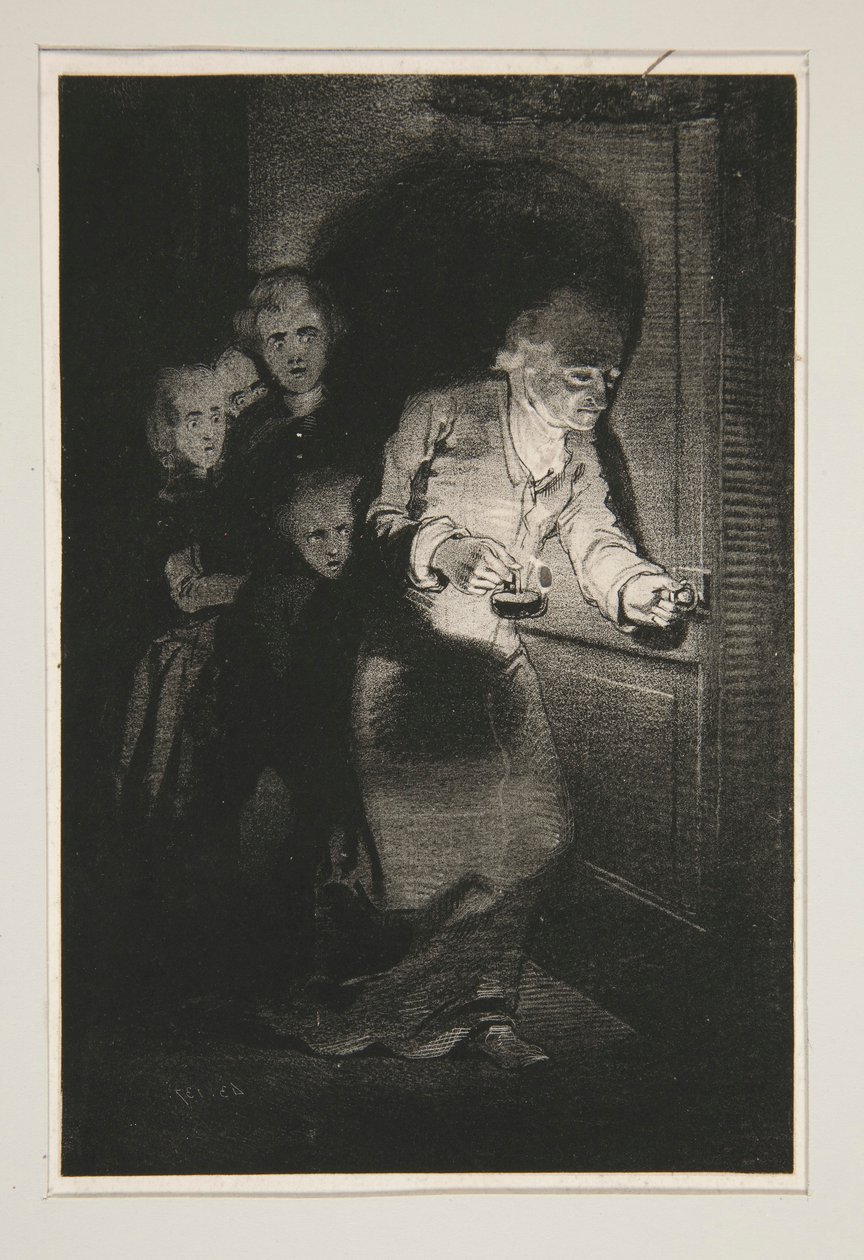 SPØGELSET. af Paul Gavarni