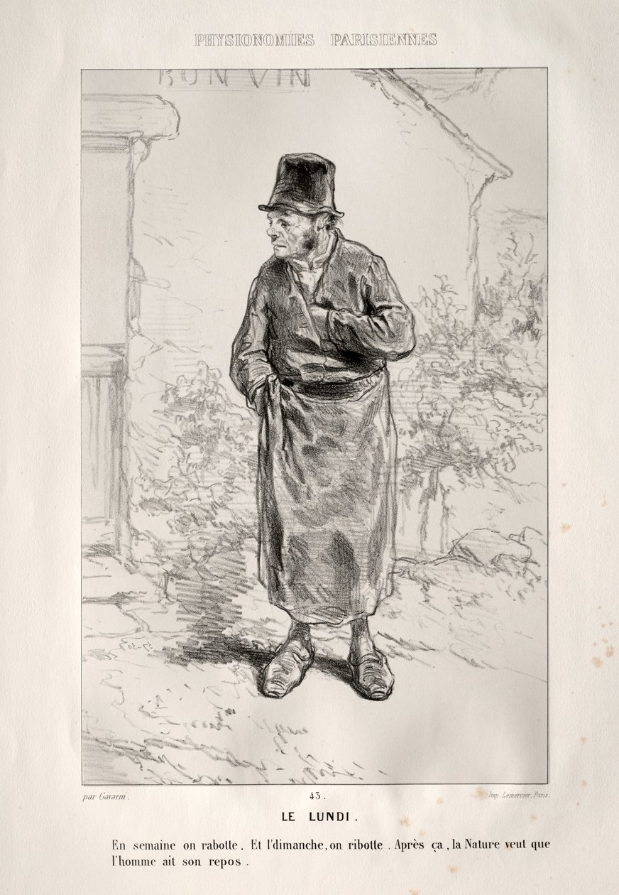 Mandag af Paul Gavarni