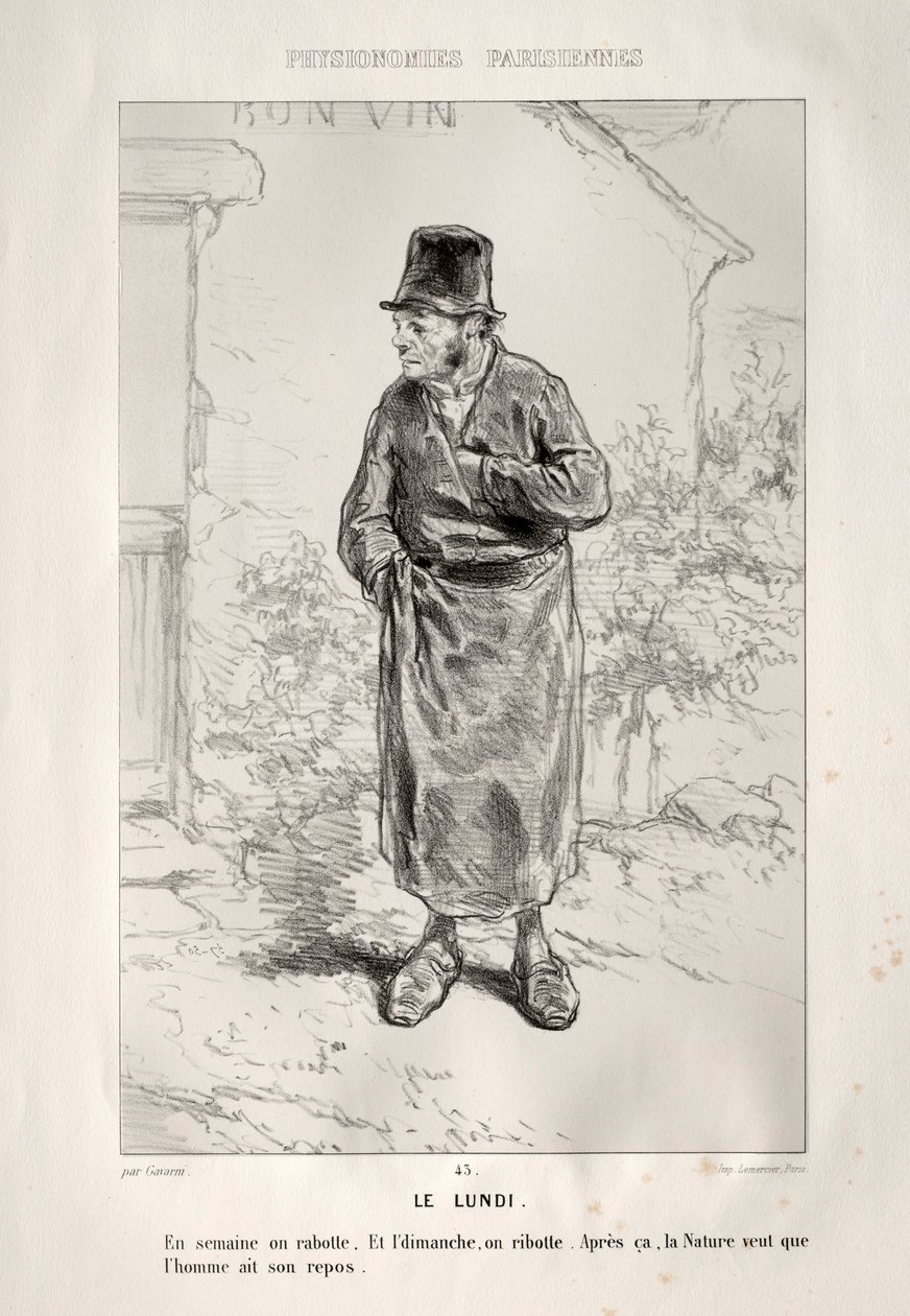 Mandag. af Paul Gavarni