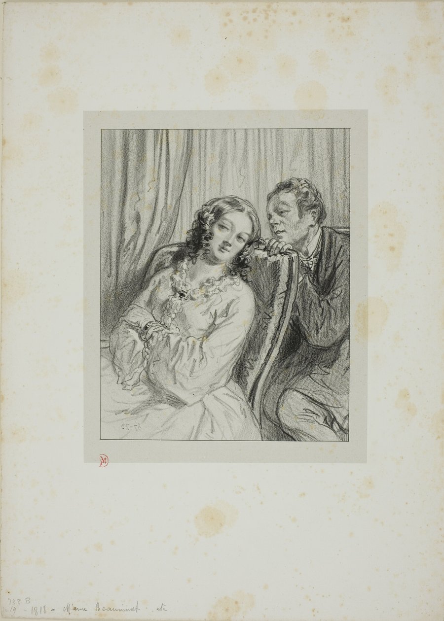 Masker og ansigter: Mme. Beauminet af Paul Gavarni