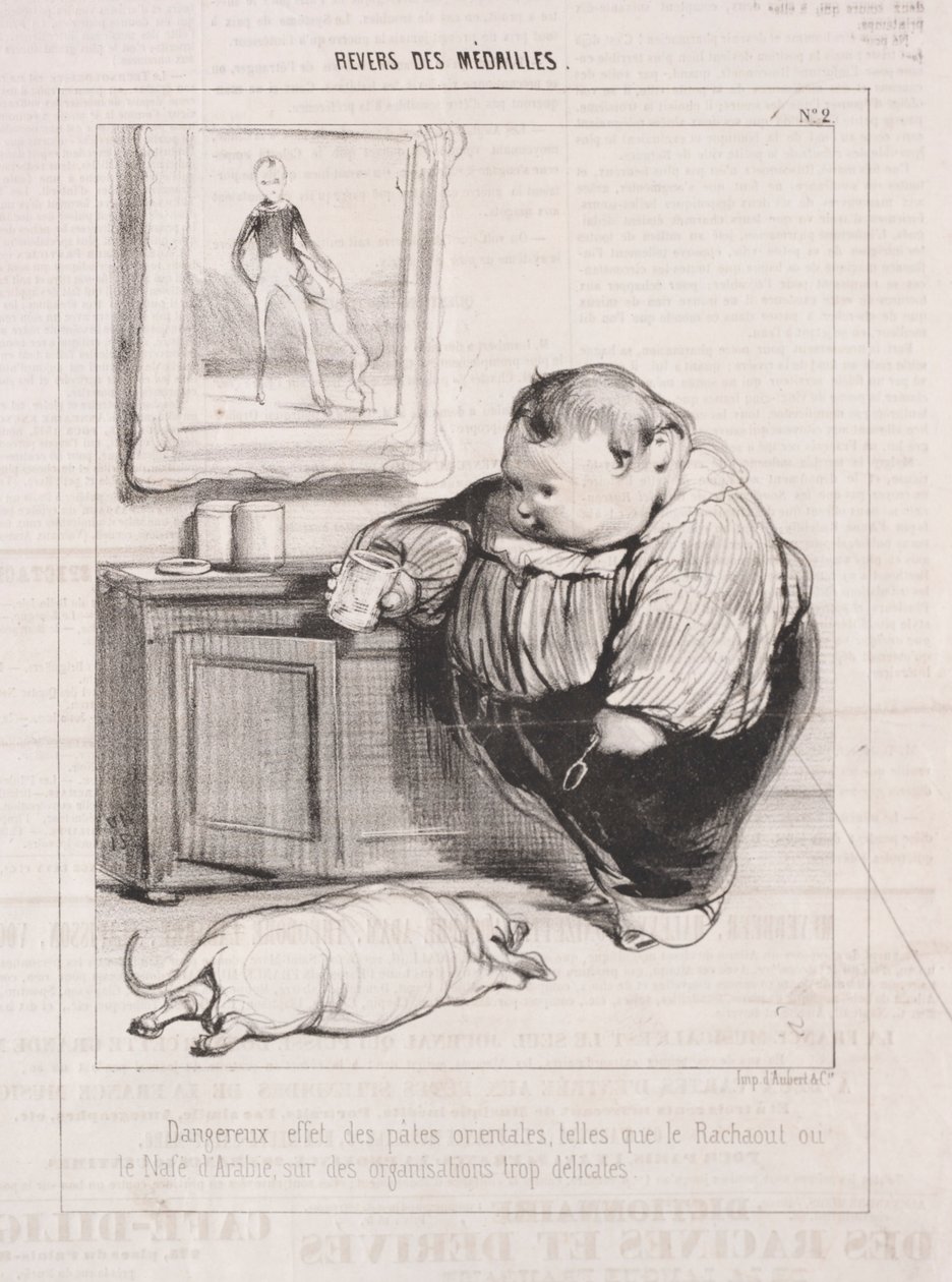 Medaljers bagside, 1842. af Paul Gavarni