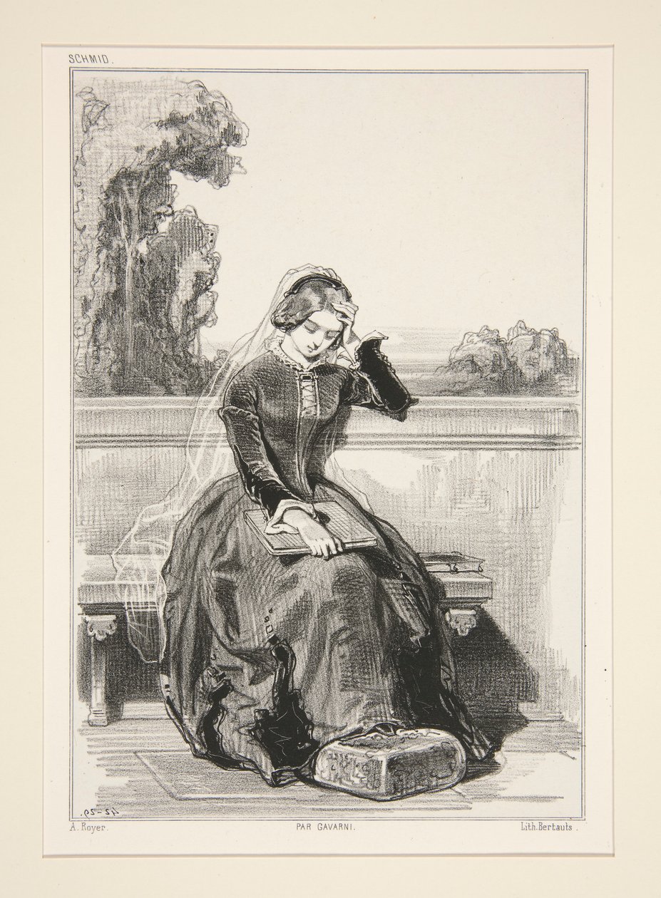 Rose De Tannebourg. af Paul Gavarni
