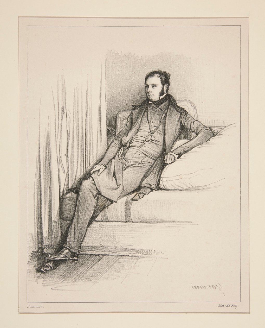 S. Henry Berthoud af Paul Gavarni