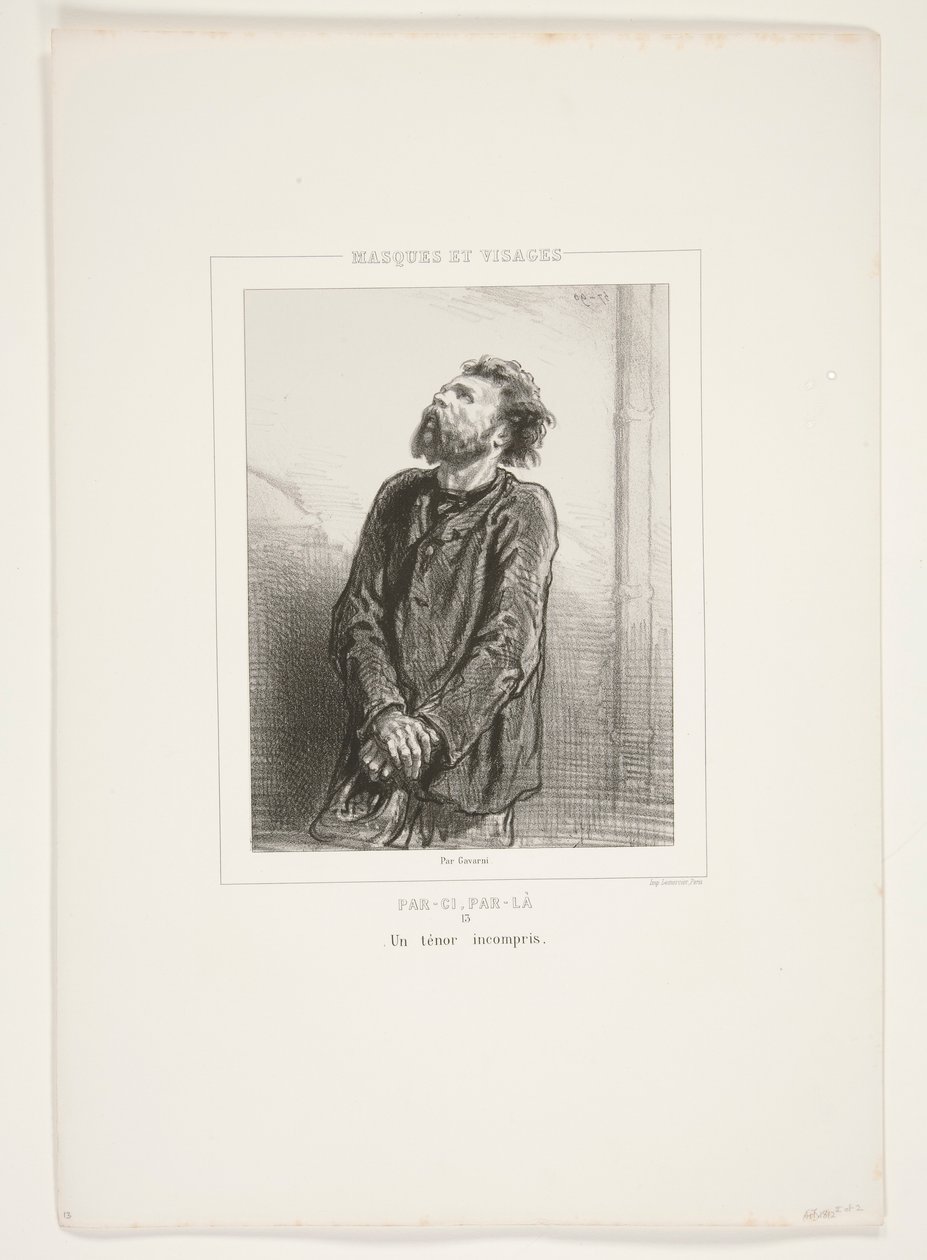En misforstået tenor. af Paul Gavarni