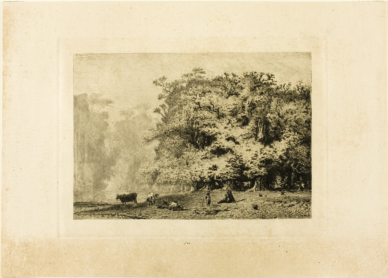Tæt på Fontainebleau af Paul Huet