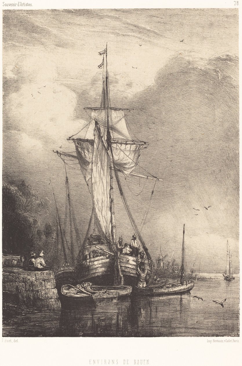 I nærheden af ​​Rouen af Paul Huet
