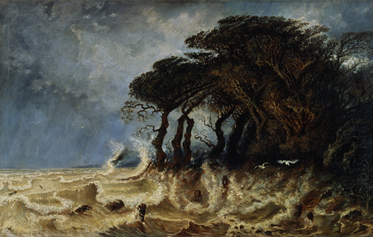 Springvand ved Honfleur, ca. 1861 af Paul Huet