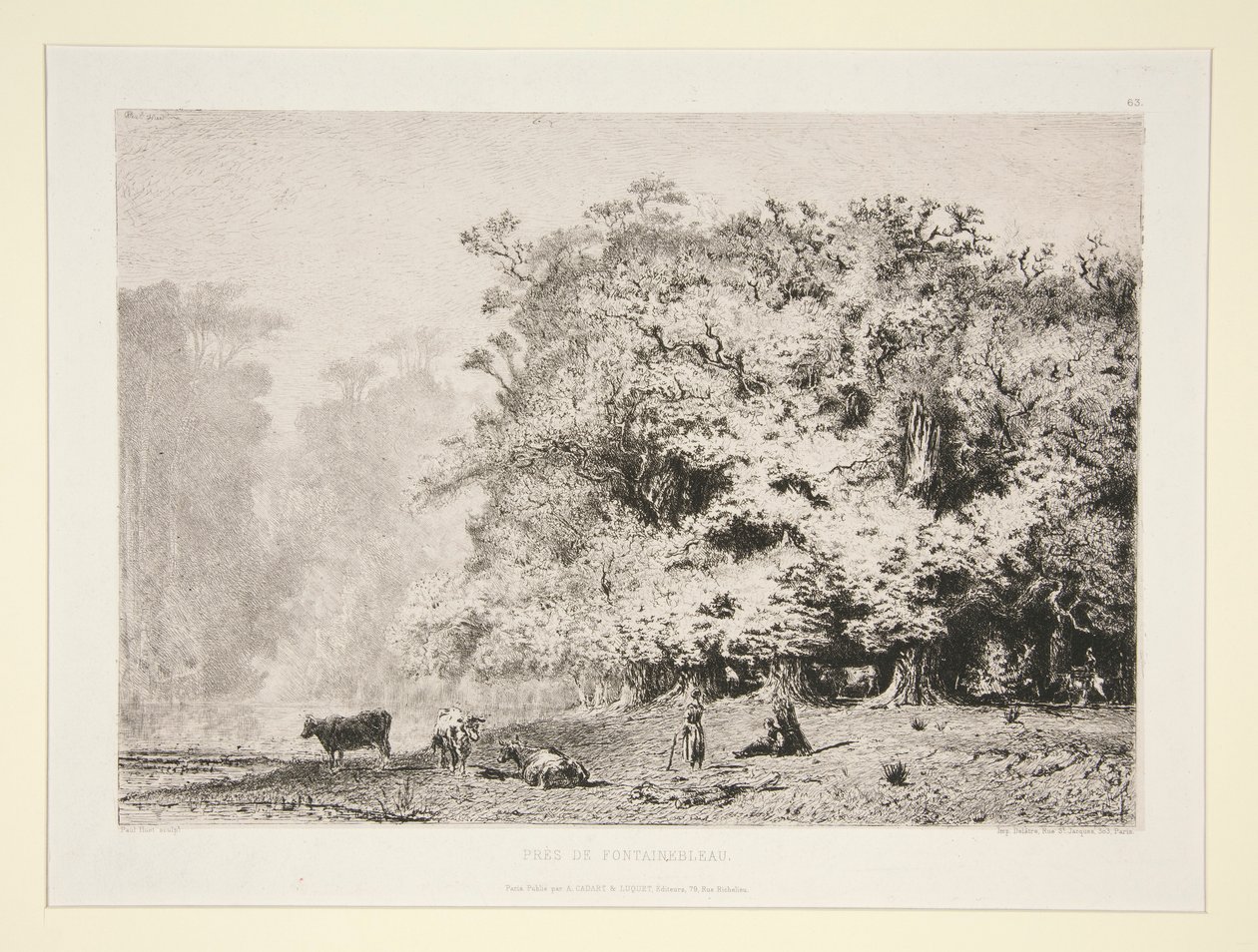 Skove nær Fontainebleau af Paul Huet