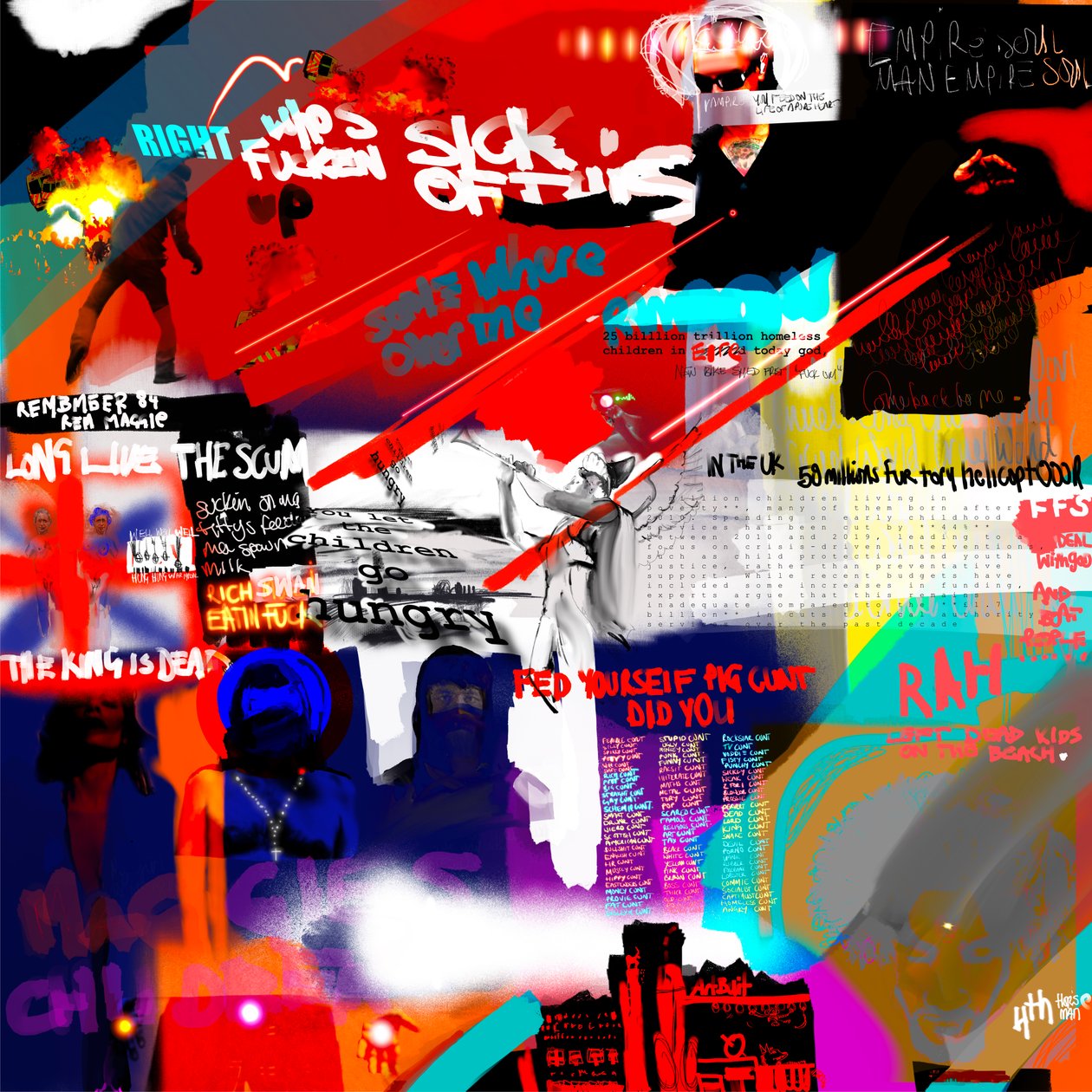 Milliarder billioner, 2024 (digital kunst) af Paul Kempton