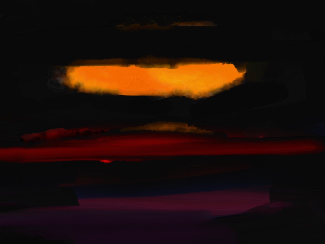 Mal of Moher, 2024 (digital kunst) af Paul Kempton