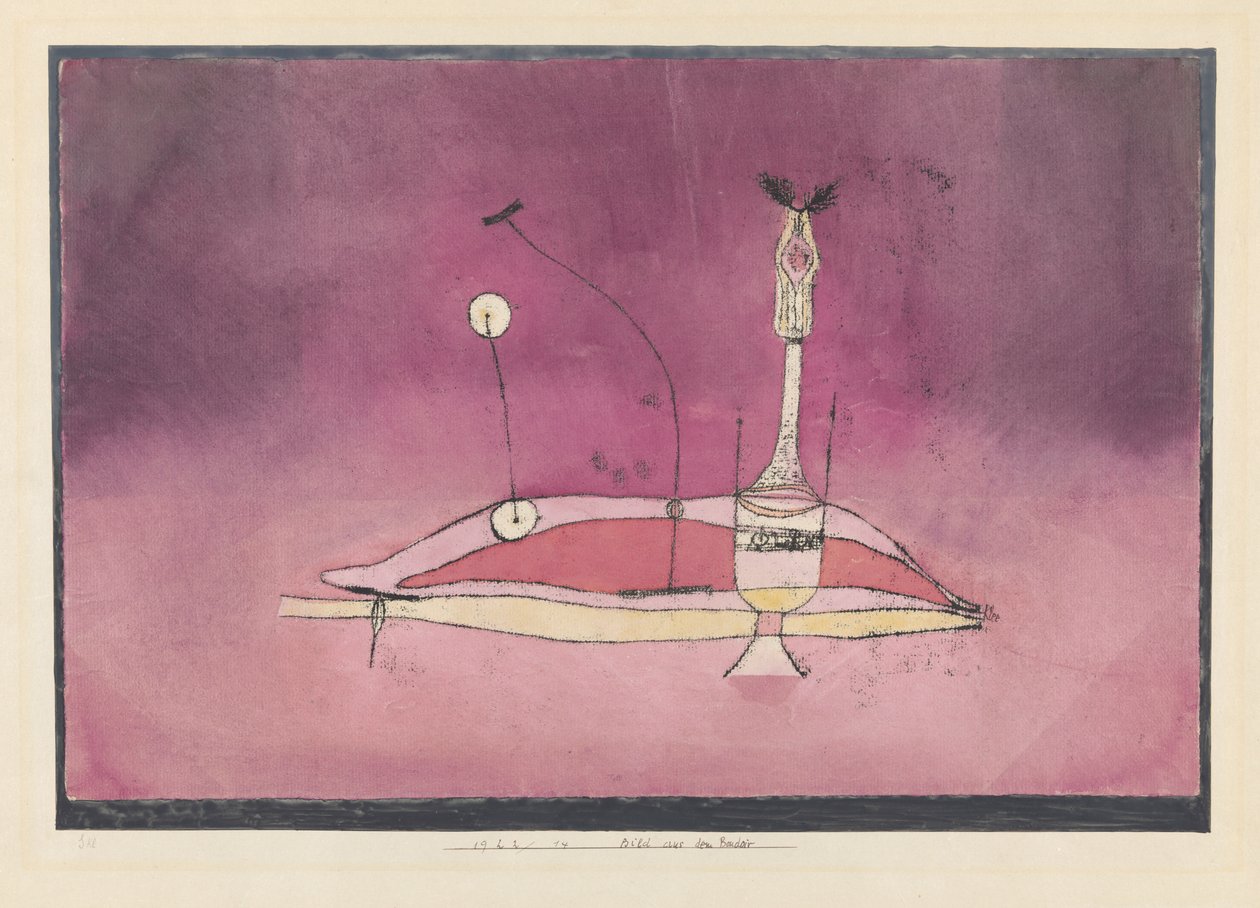 Et billede fra boudoiret, 1922. af Paul Klee
