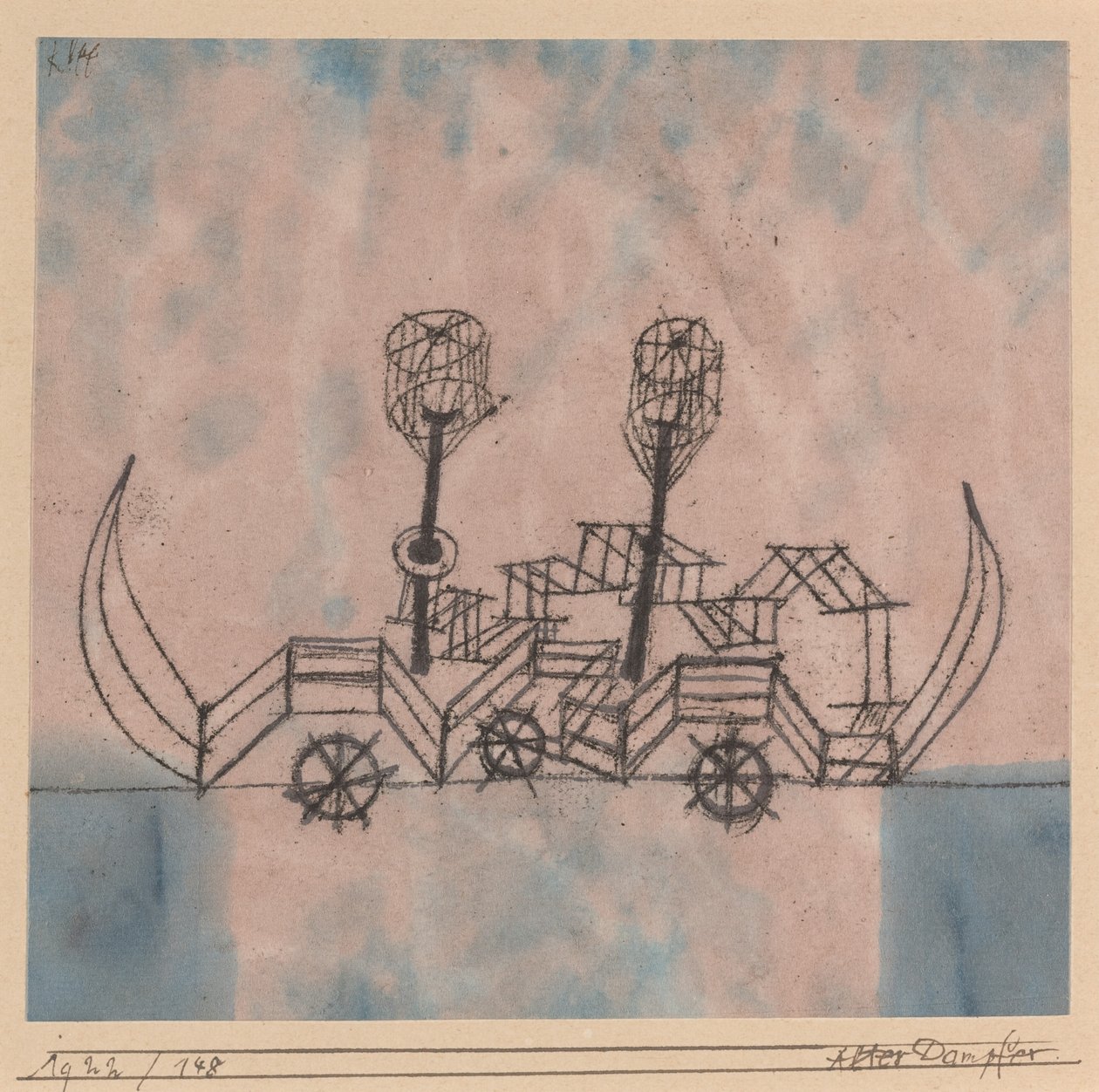 Gammel dampbåd af Paul Klee