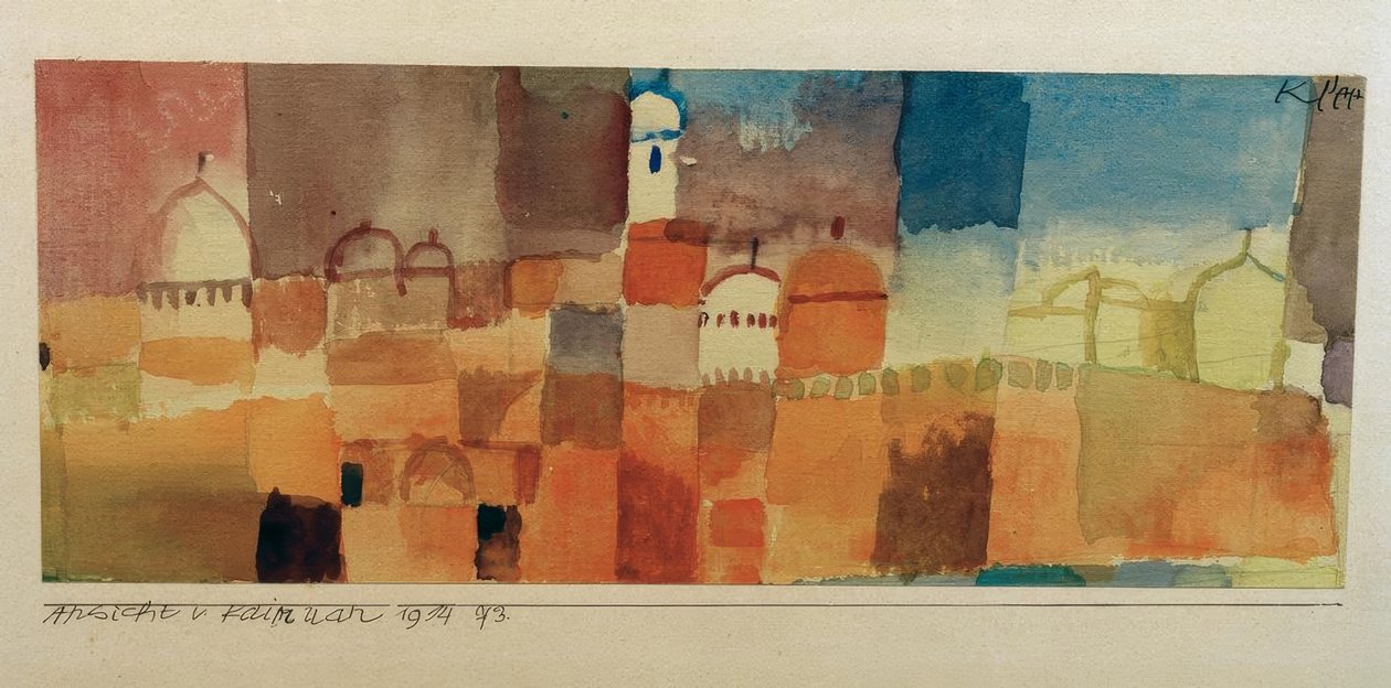 Udsigt over Kairuan af Paul Klee