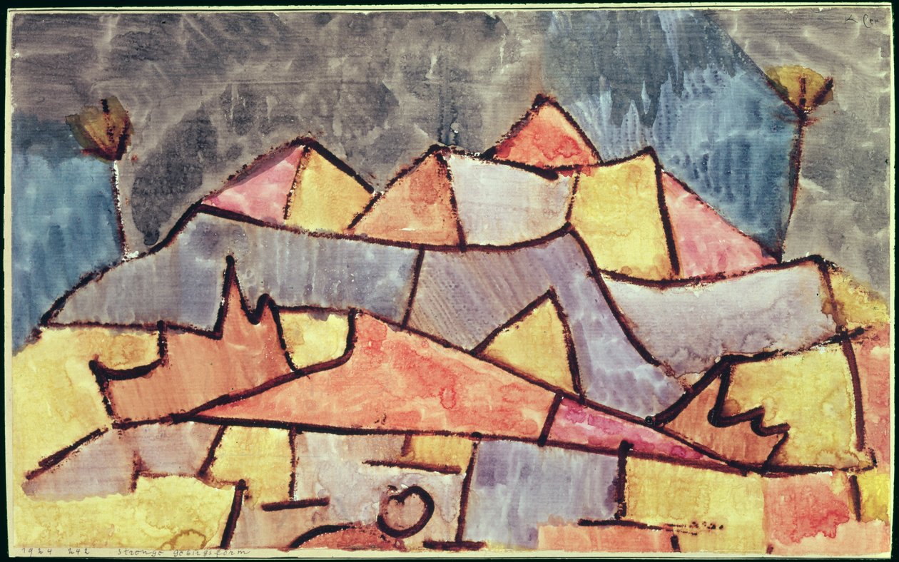 Barsk bjergform af Paul Klee