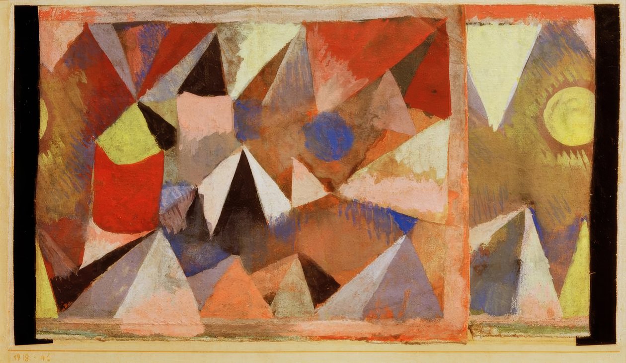 Bjerglandskab af Paul Klee