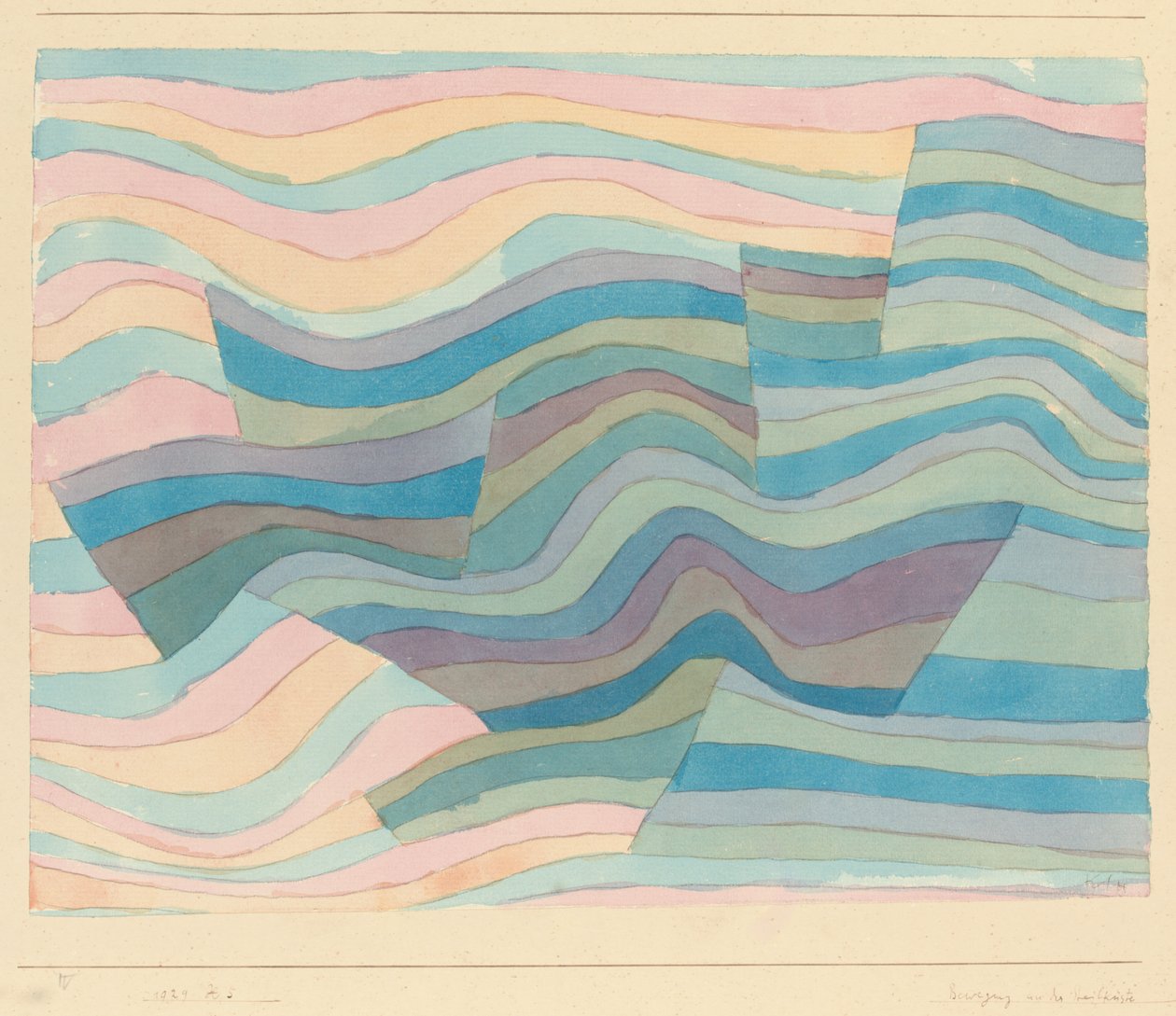Bevægelse på den stejle kyst af Paul Klee