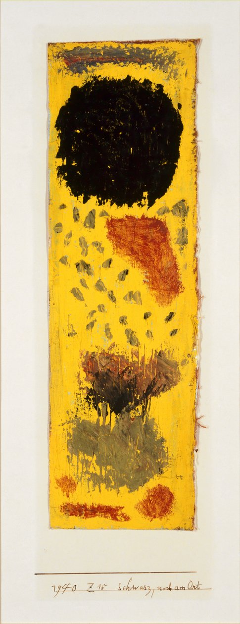 Black, Still in Place, 1940. af Paul Klee
