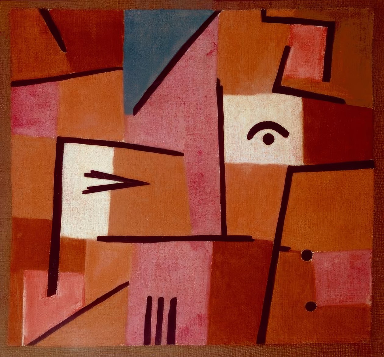 Udsigt fra rødt af Paul Klee