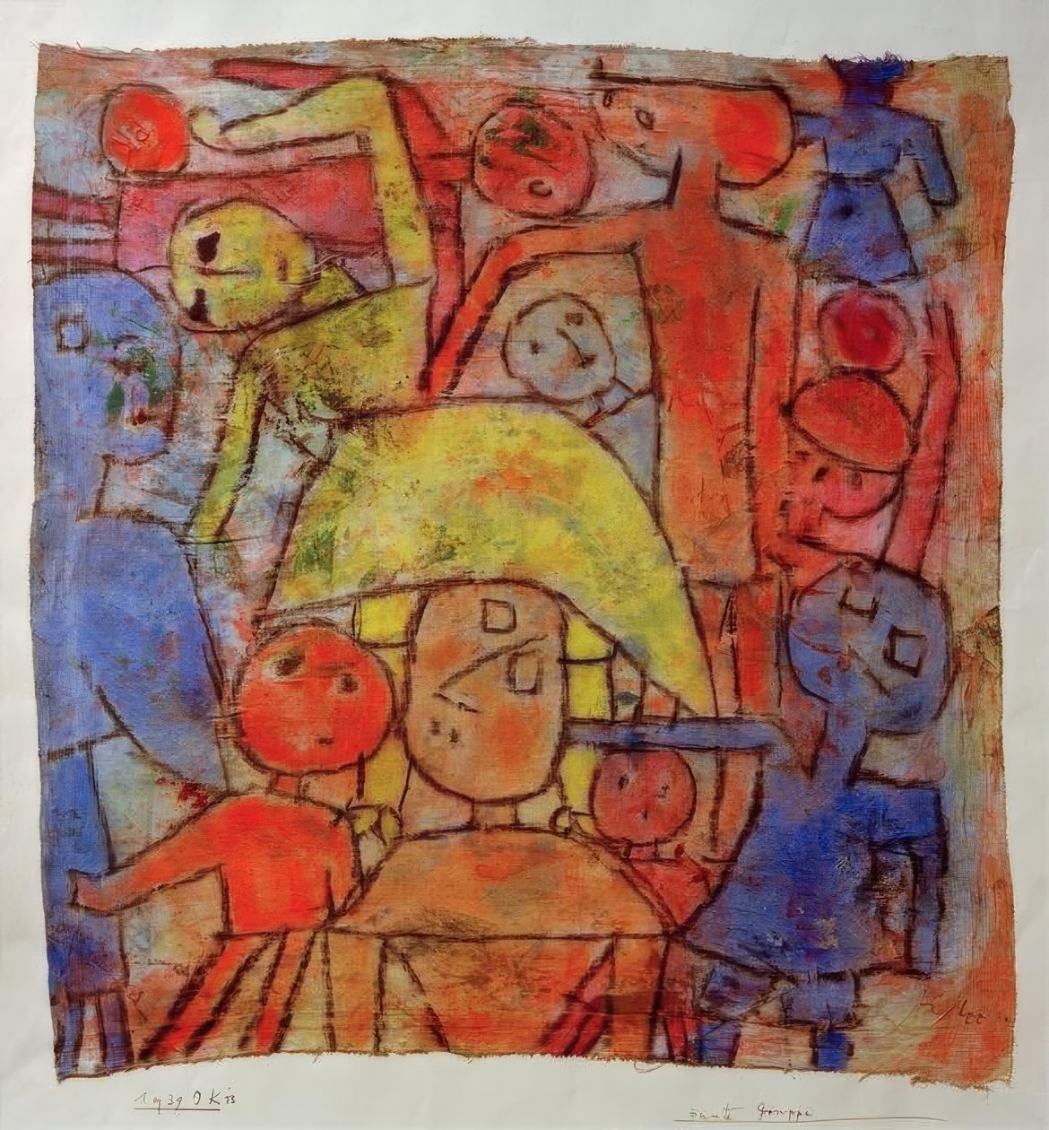 Farverig gruppe af Paul Klee