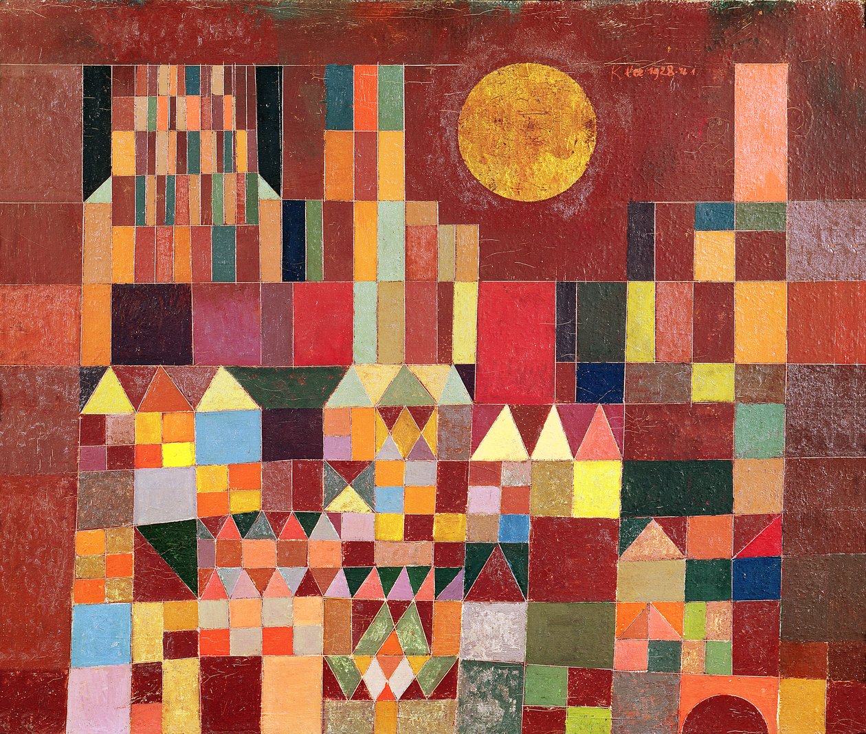 Slot og Sol af Paul Klee