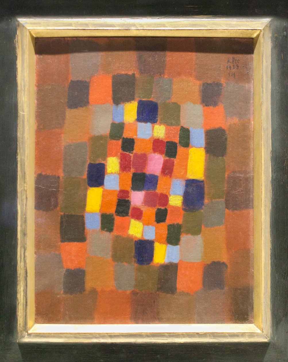 Farverigt blomsterbed (buntes beet) af Paul Klee