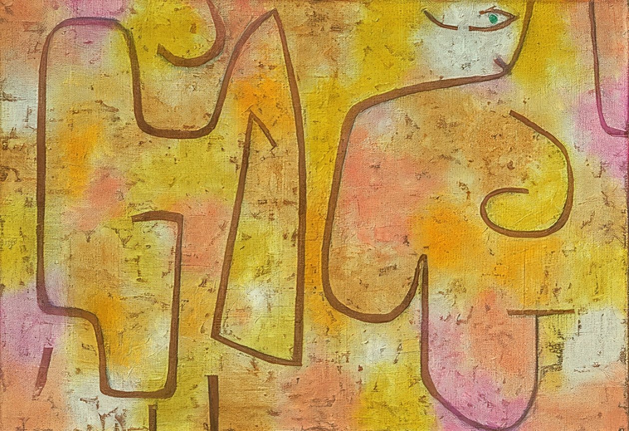 Dame og mode. 1938 af Paul Klee
