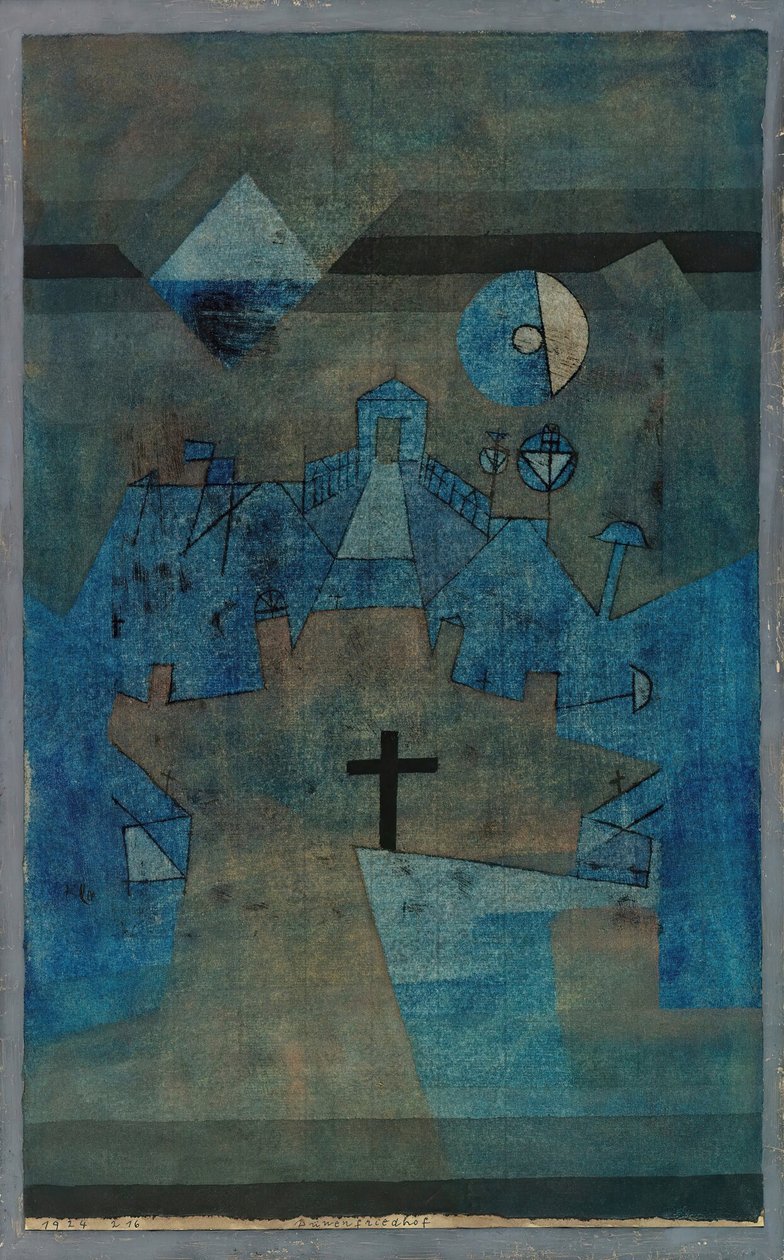 Dünenfriedhof Dunes Cemetery, 1924. af Paul Klee