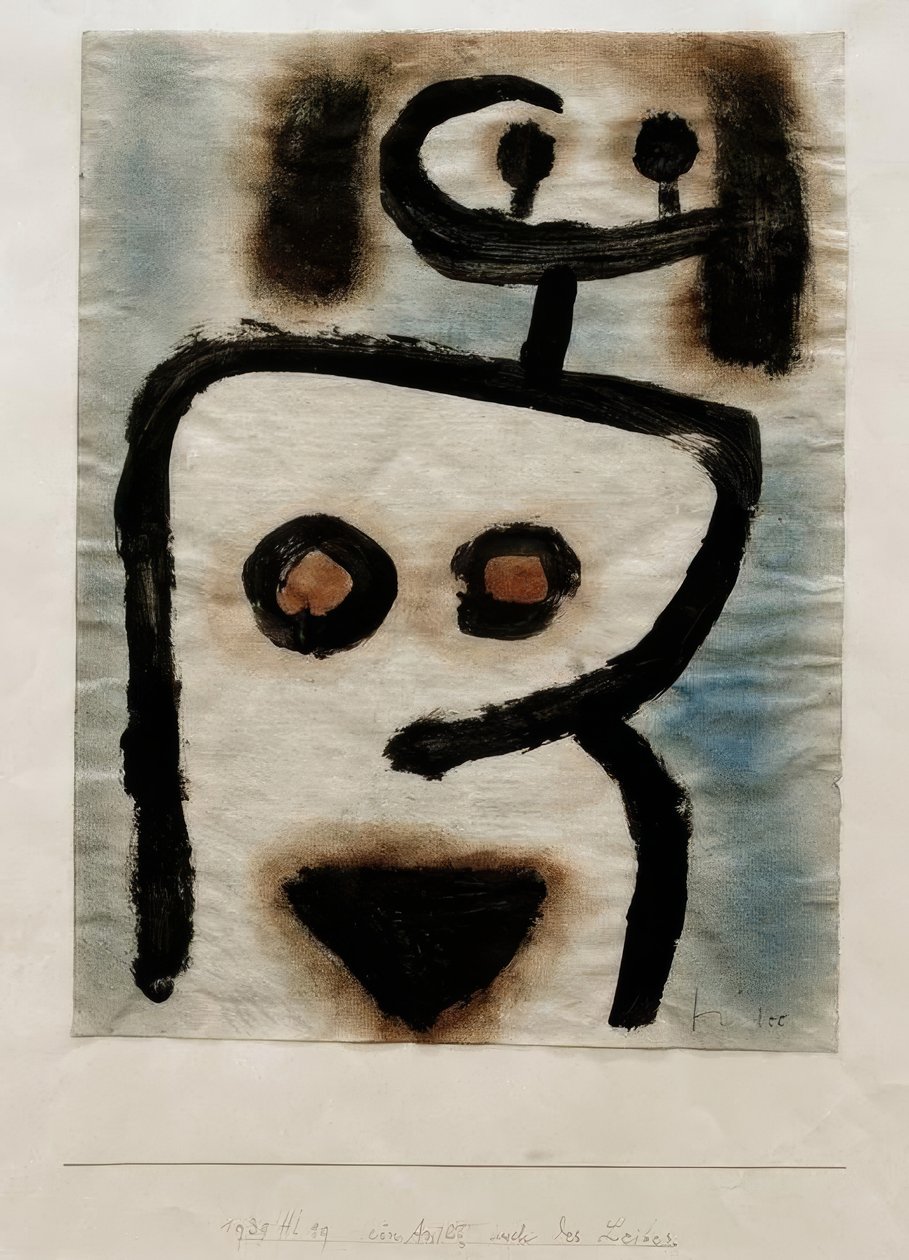 Et ansigt også af kroppen af Paul Klee