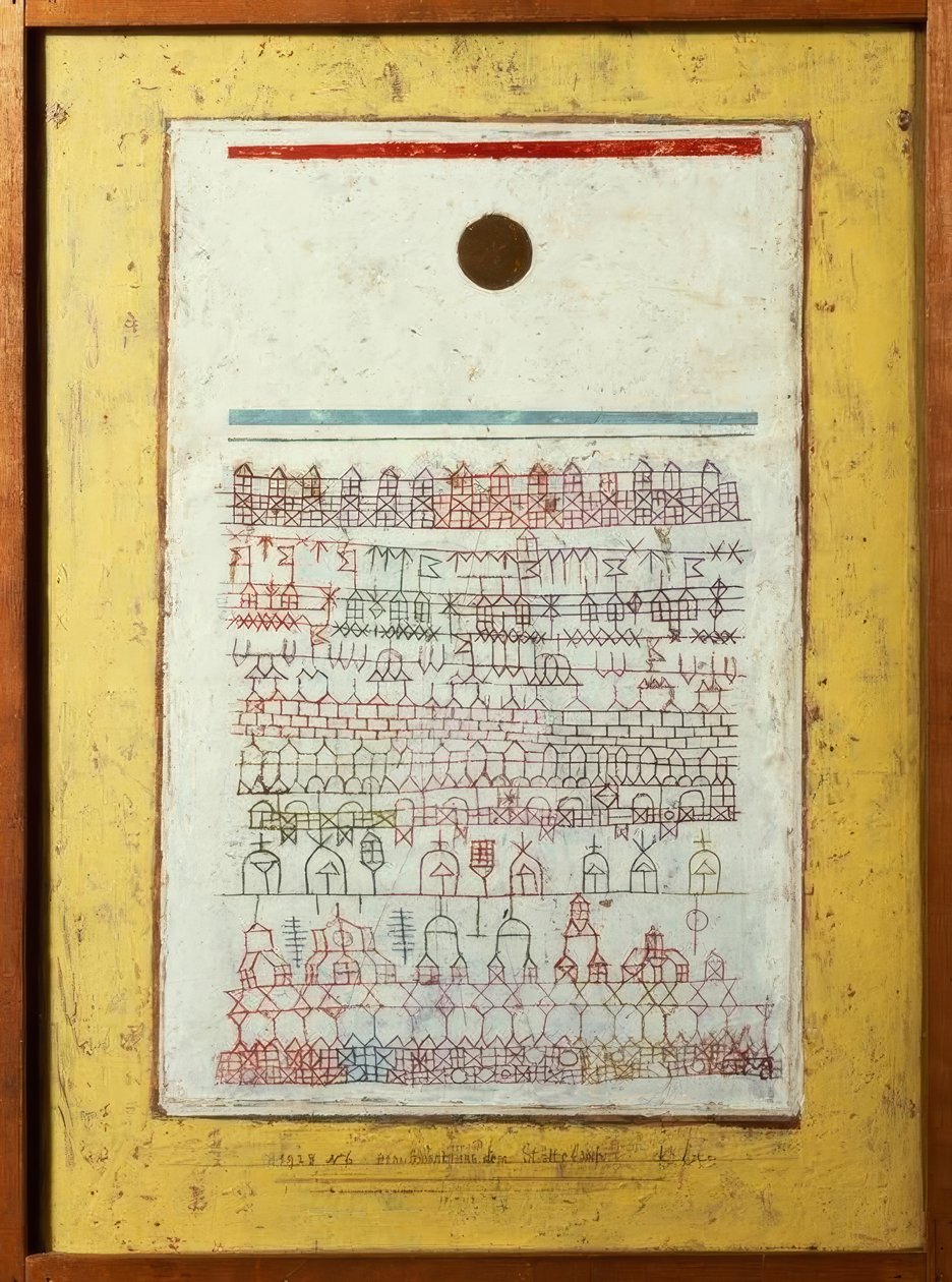 Et ark fra bybogen af Paul Klee