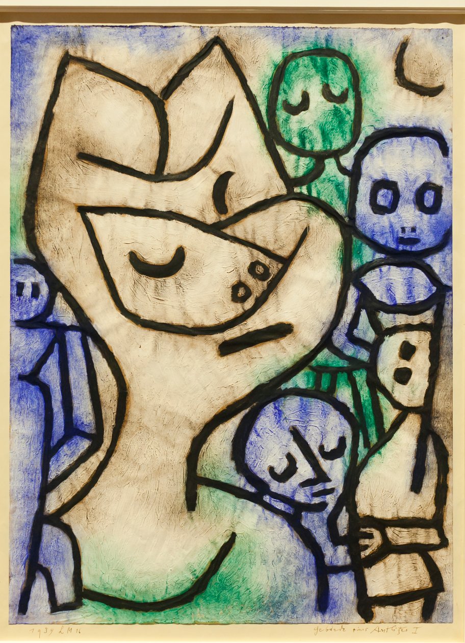 Udtryk af et ansigt af Paul Klee