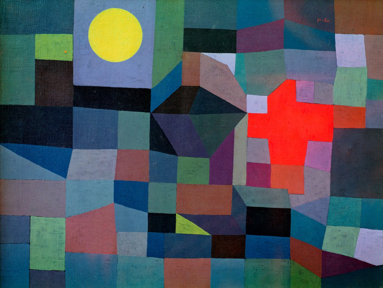 Ild, fuldmåne af Paul Klee