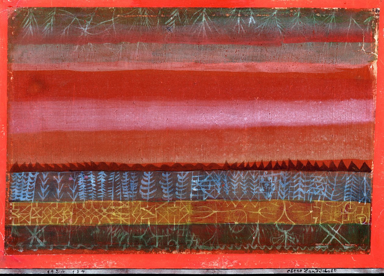 Fladt Landskab af Paul Klee