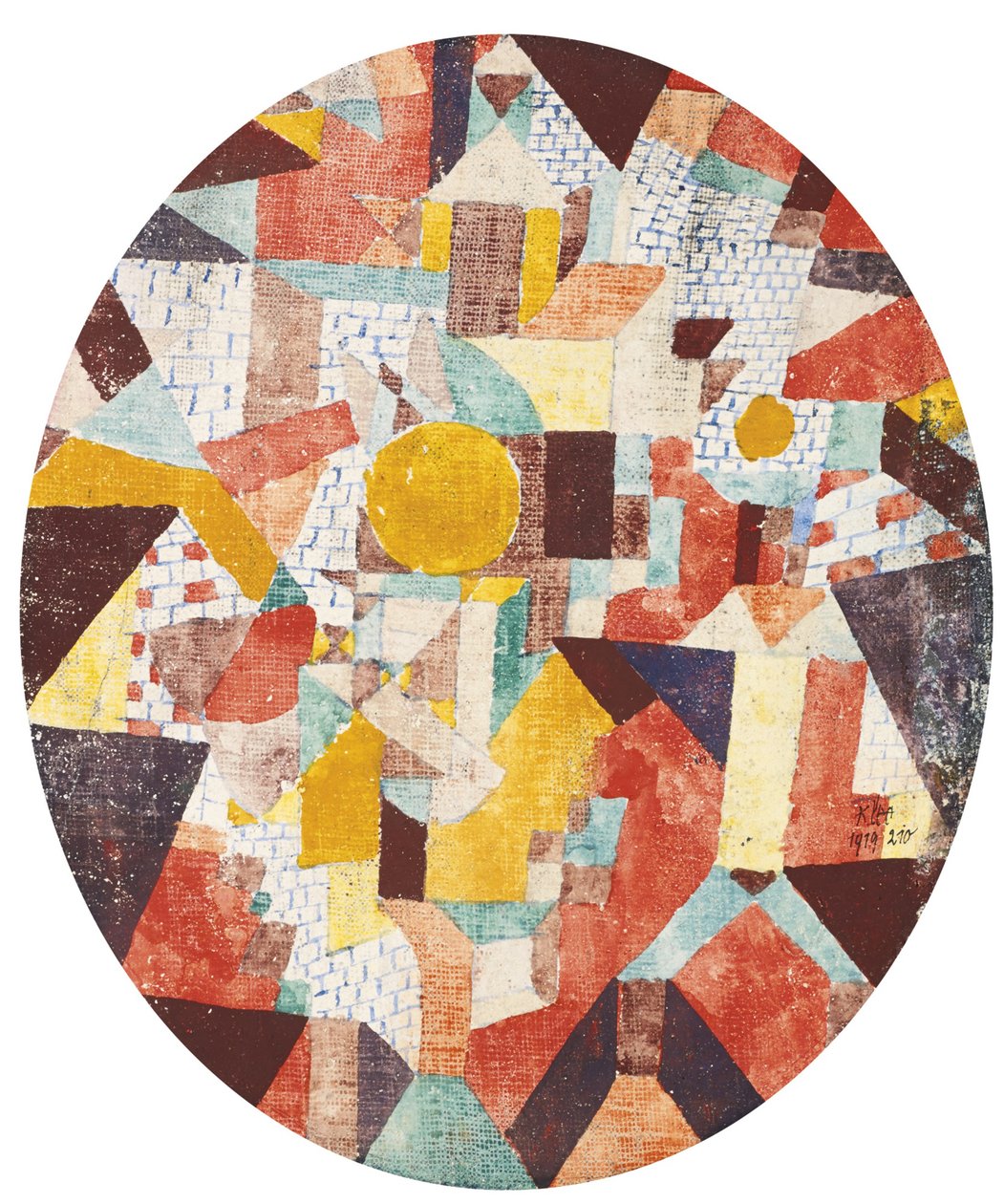 Fuldmåne indenfor mure af Paul Klee