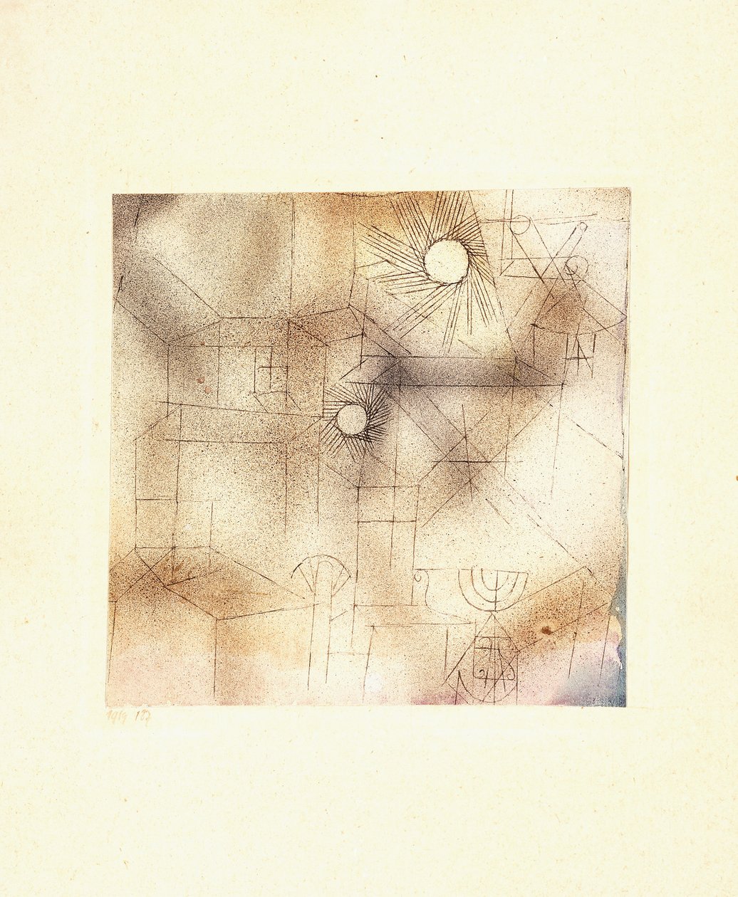 Hus i solen af Paul Klee