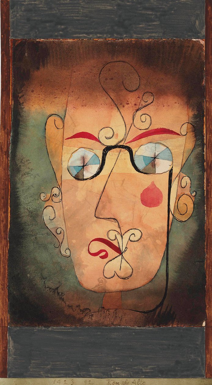 Weird Old Comic gammel kvinde, 1923. af Paul Klee