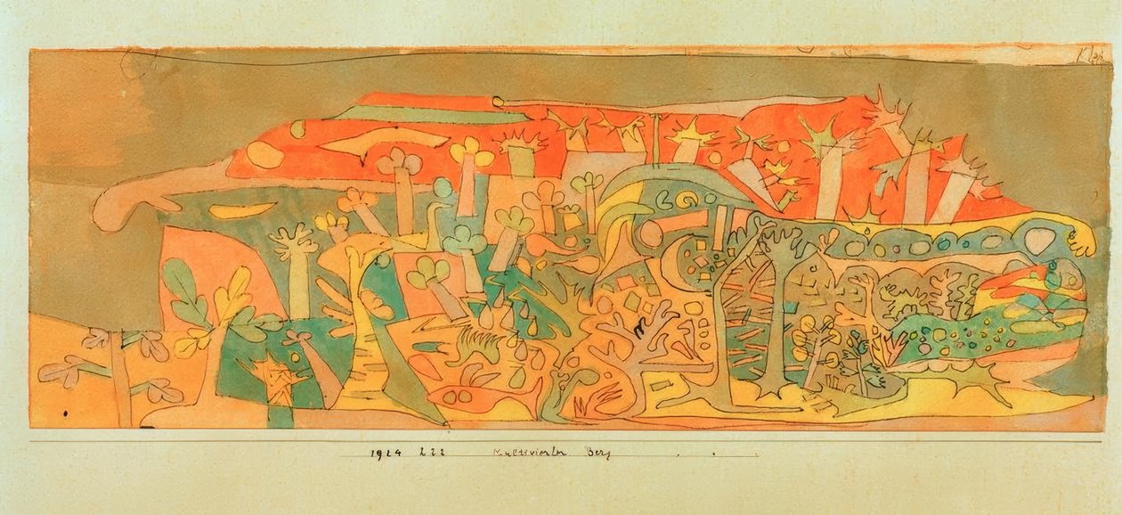 Opdyrket bjerg af Paul Klee