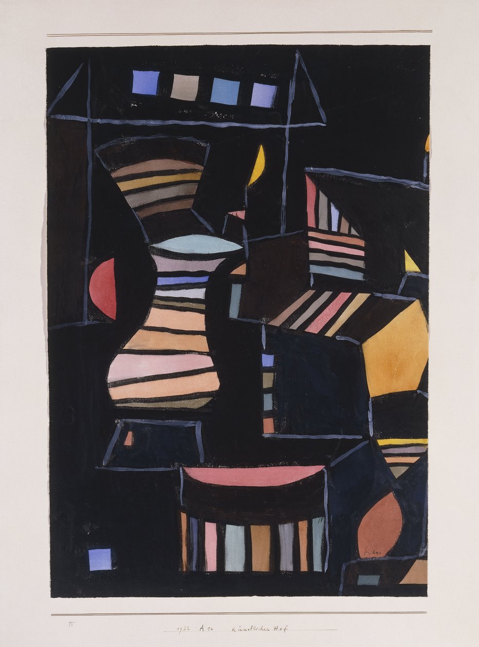 Kunstig gårdhave af Paul Klee