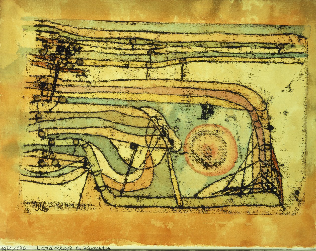 Landskab i Pankenton af Paul Klee
