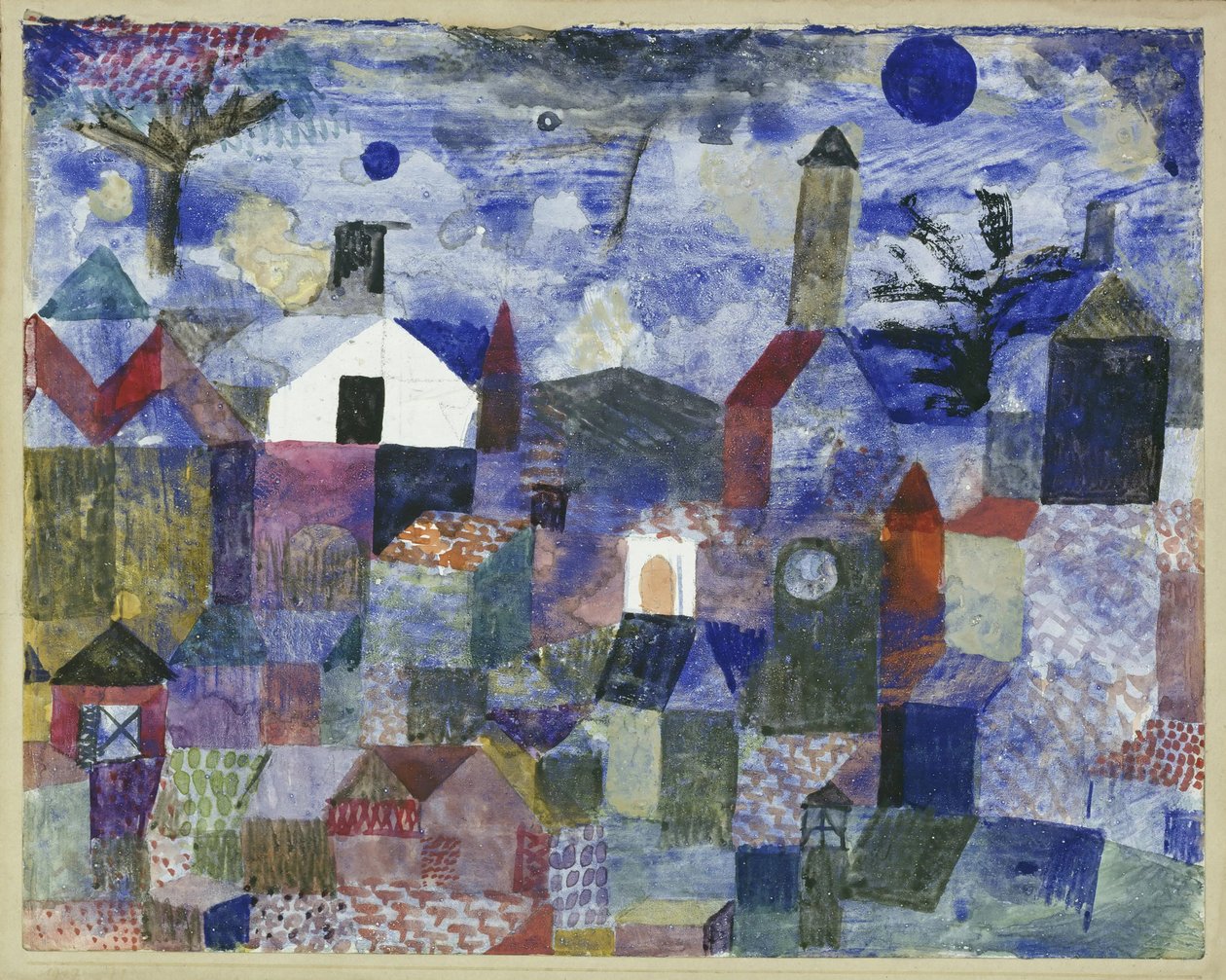 Landskab i blåt af Paul Klee
