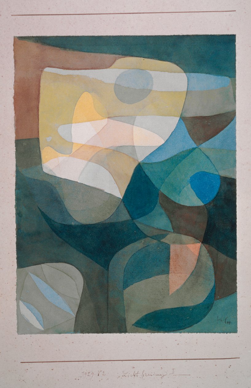 Light Broadering I, 1929. af Paul Klee