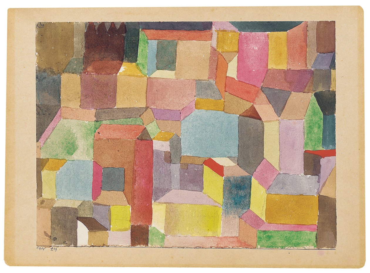 Middelalderby af Paul Klee