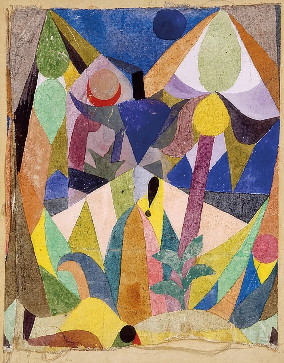 Mildt tropisk landskab. 1918 af Paul Klee