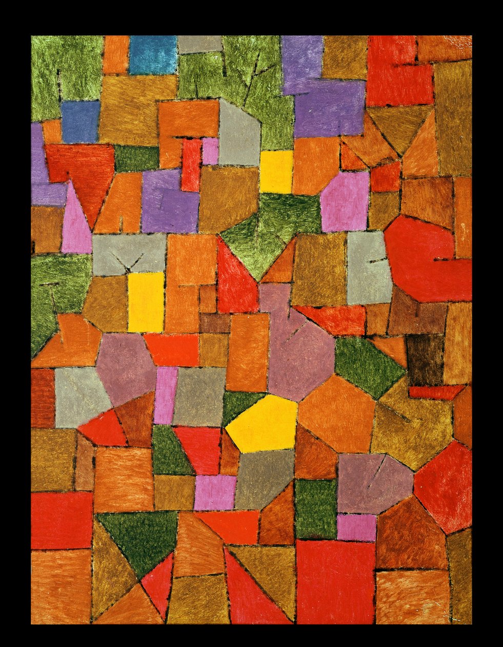 Bjerglandsby (efterår) 1934 af Paul Klee